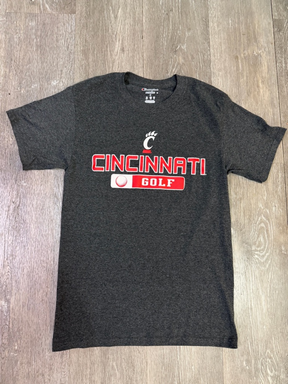 Champion Cincinnati Golf Short Sleeve Tee - Black & Red